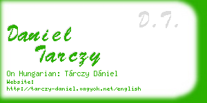 daniel tarczy business card
