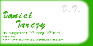 daniel tarczy business card